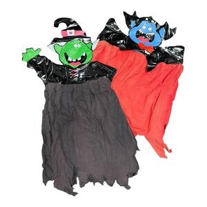 VTG 1992 Spearhead Halloween Hanging Inflatable Witch Vampire Windsock Decor HTF